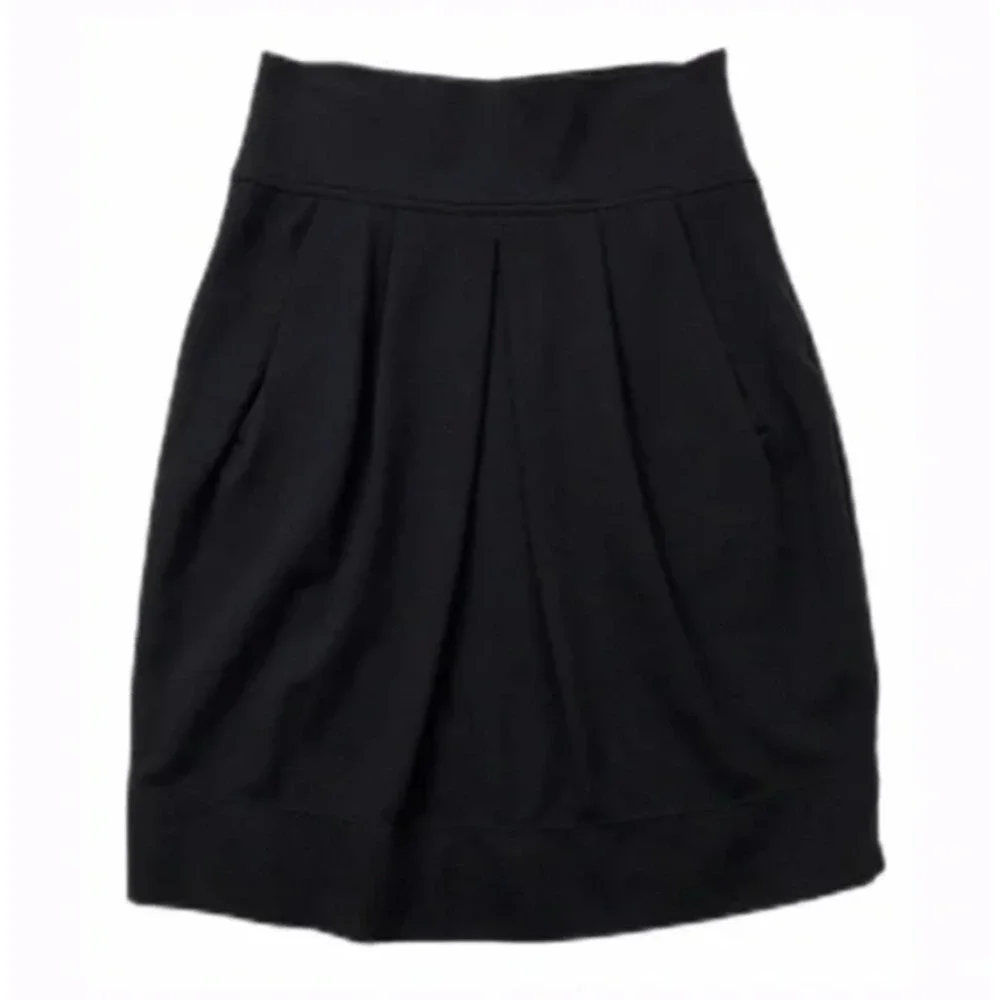 Theory Black Figuero Craze Tulip Skirt